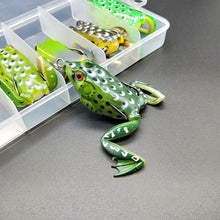 Load image into Gallery viewer, New Arrival Artificial Frog Lure Fishing Soft Lure Black Fish Killer 55mm 15g Fishing lures Soft Frog for snakehead