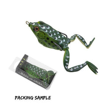 Load image into Gallery viewer, New Arrival Artificial Frog Lure Fishing Soft Lure Black Fish Killer 55mm 15g Fishing lures Soft Frog for snakehead