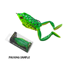 Load image into Gallery viewer, New Arrival Artificial Frog Lure Fishing Soft Lure Black Fish Killer 55mm 15g Fishing lures Soft Frog for snakehead
