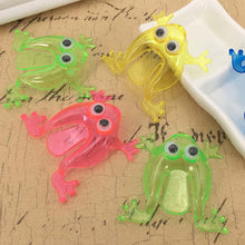 Load image into Gallery viewer, 10Pcs Kids Mini Jumping Frog Toy Finger Pressing Desktop Game Kids Toy Gift Party Favors Random Color
