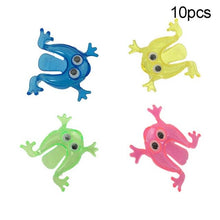 Load image into Gallery viewer, 10Pcs Kids Mini Jumping Frog Toy Finger Pressing Desktop Game Kids Toy Gift Party Favors Random Color
