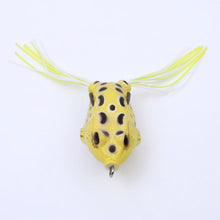 Load image into Gallery viewer, 1PC soft tube bait japan plastic fishing lures frog lure treble hooks Topwater ray frog 5.5CM 13G artificial soft bait
